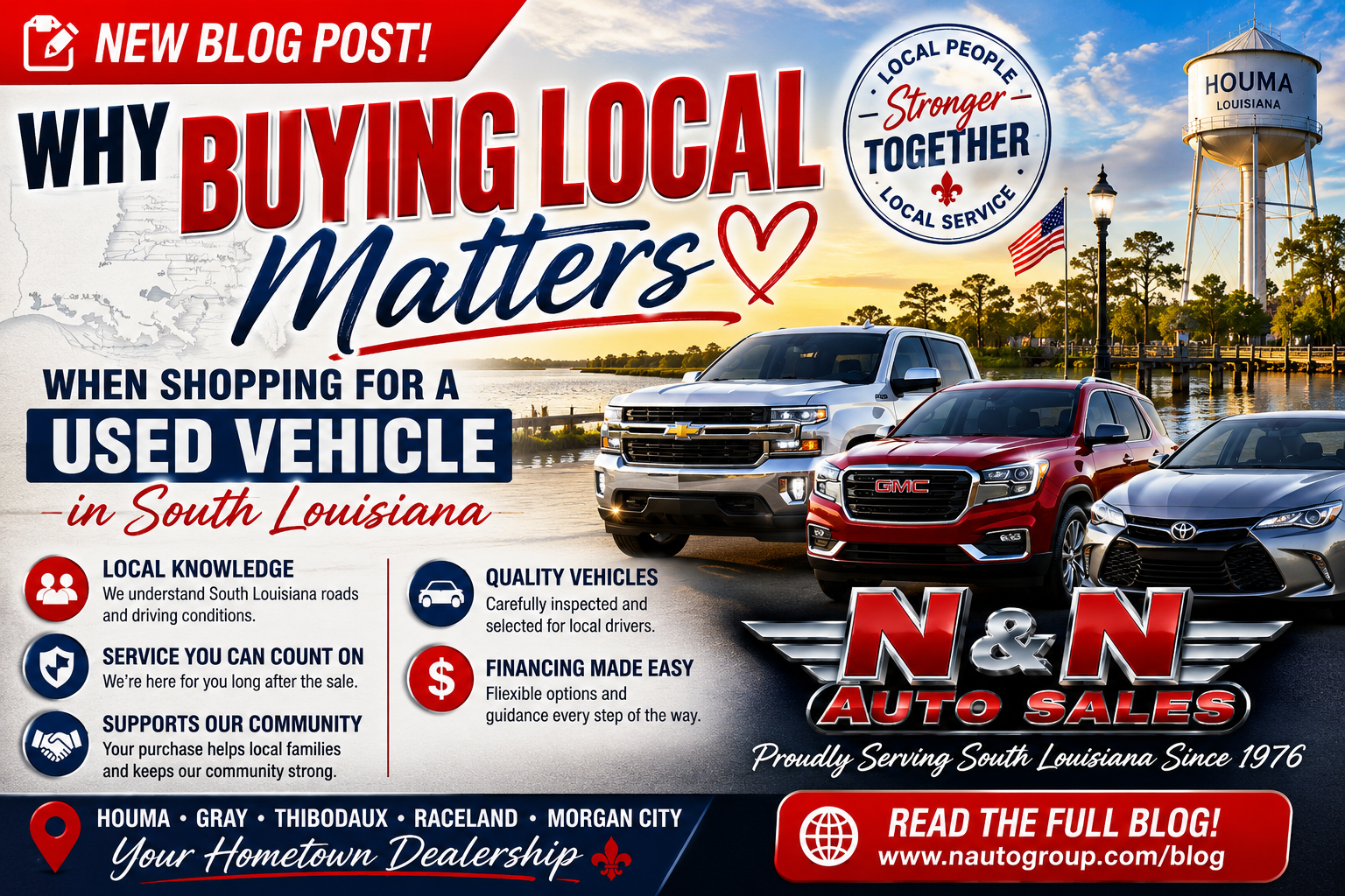 Used Vehicles in Houma, LA: Buying Local Makes a Difference
