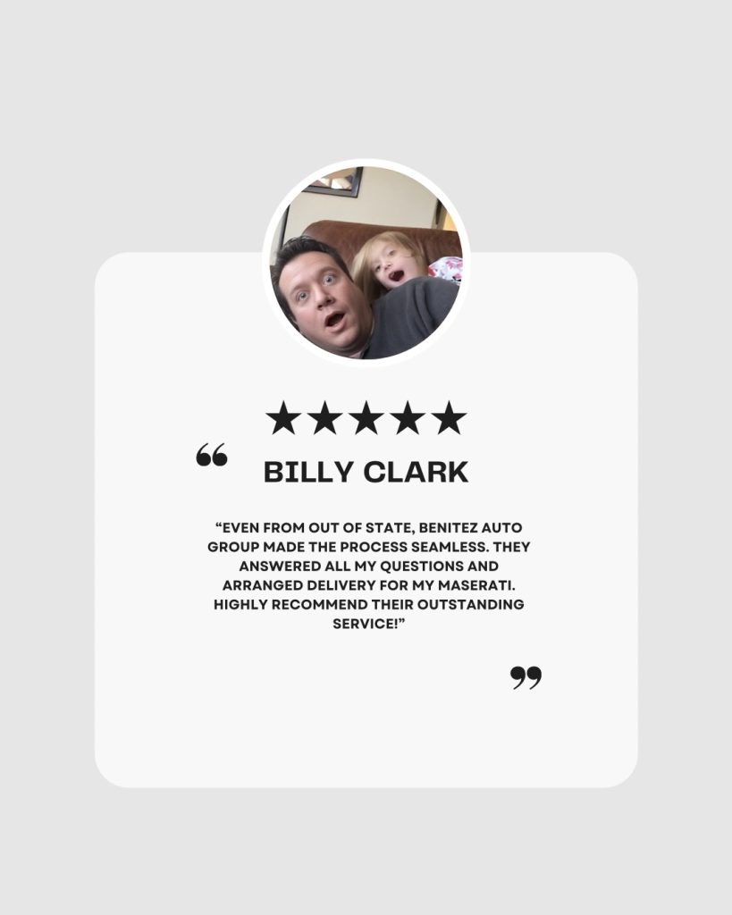 Billy praises Benitez Auto Group in Dallas for an easy and hassle-free car buying experience