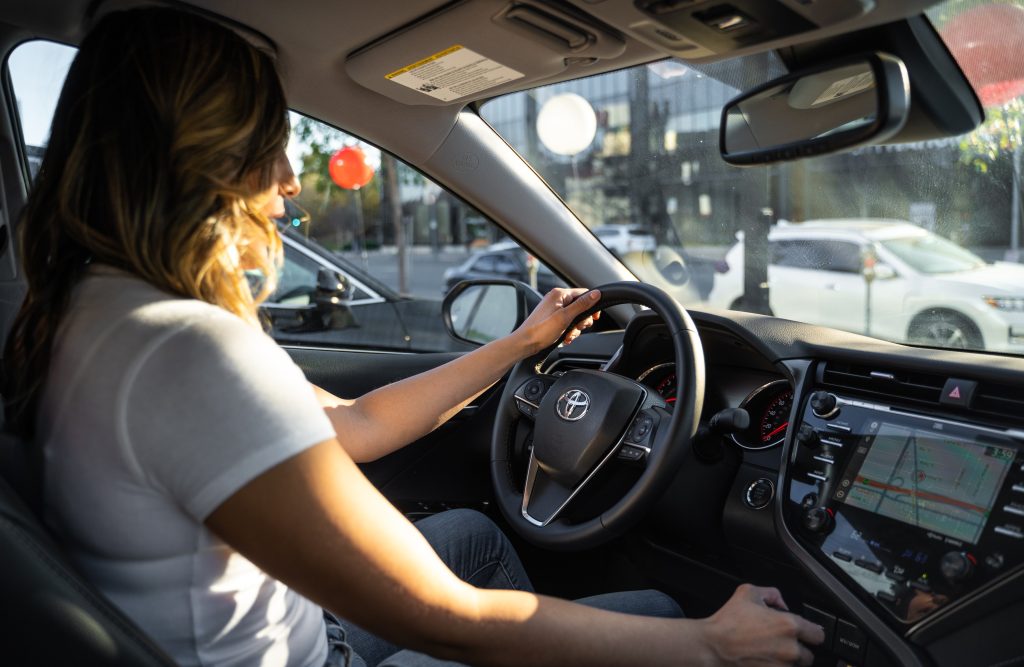 Customer in Car