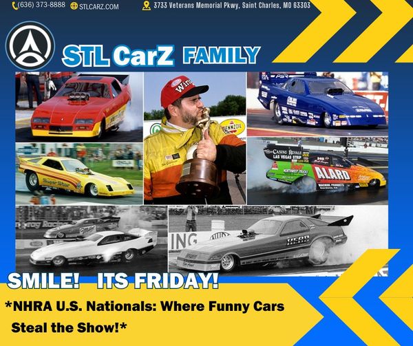 NHRA U.S. Nationals with Funny Cars - a spectacular fusion of style, speed, and raw power. Join us for an unforgettable showcase of racing excitement!