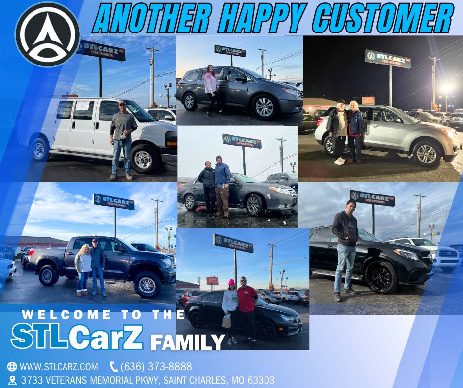 Happy Customer of stlcarz at the lot with their cars