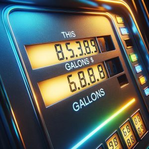 Gasoline pump display 
