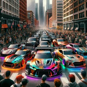 Display of customized cars