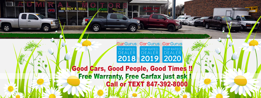Slider image of admiral motors showroom