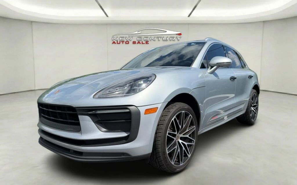 Silver 2022 Porsche Macan Sport Utility 4D for sale at New Century Auto Sales, showcasing its sleek performance design