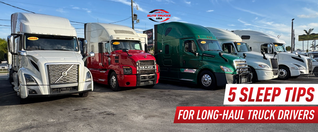 sleep tips for long haul truck drivers