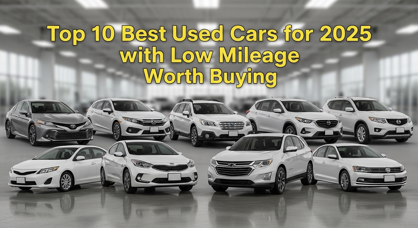 Best Used Cars for 2025 with Low Mileage