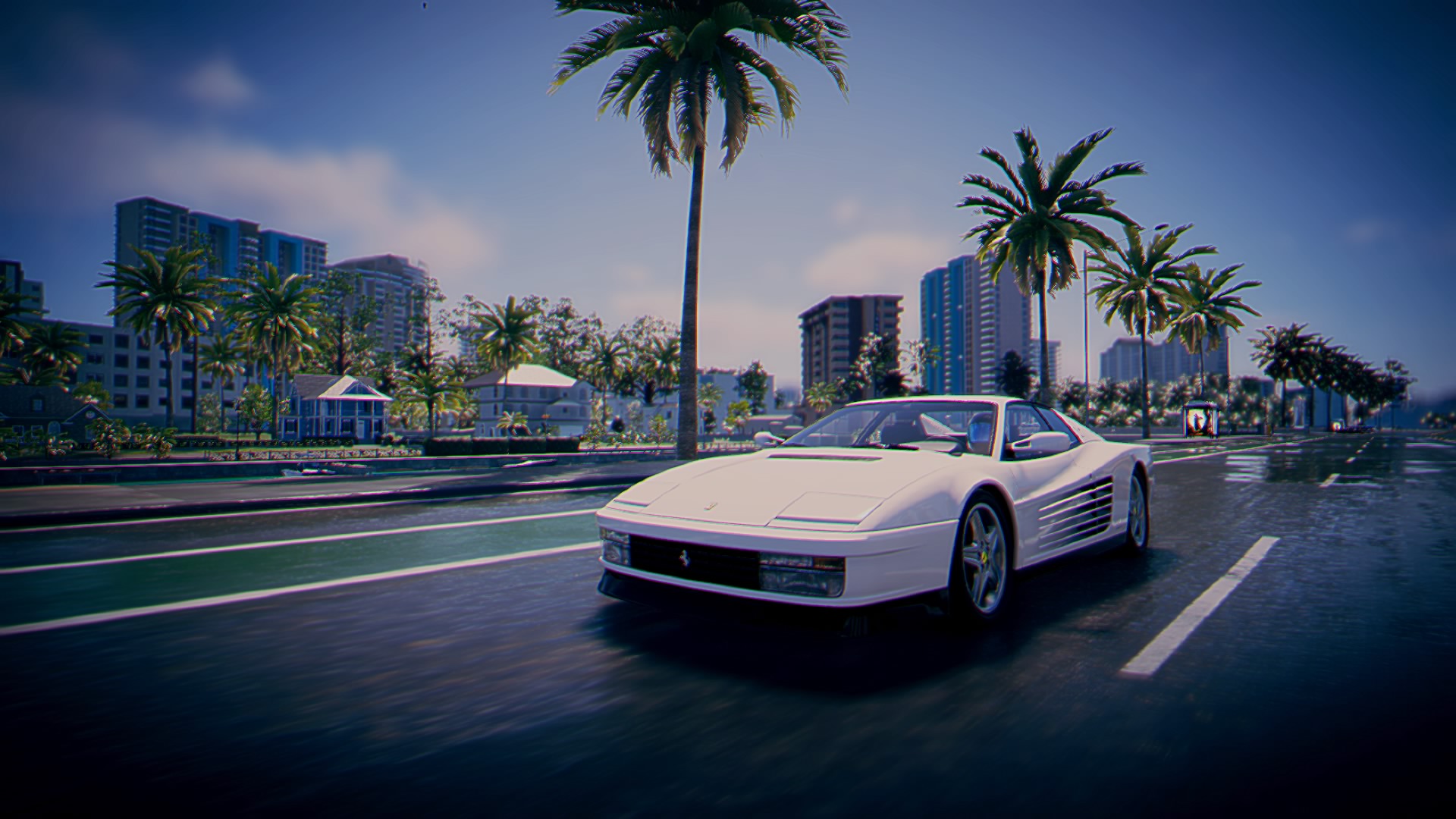 white luxury car