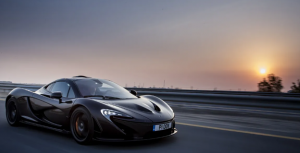 black exotic car