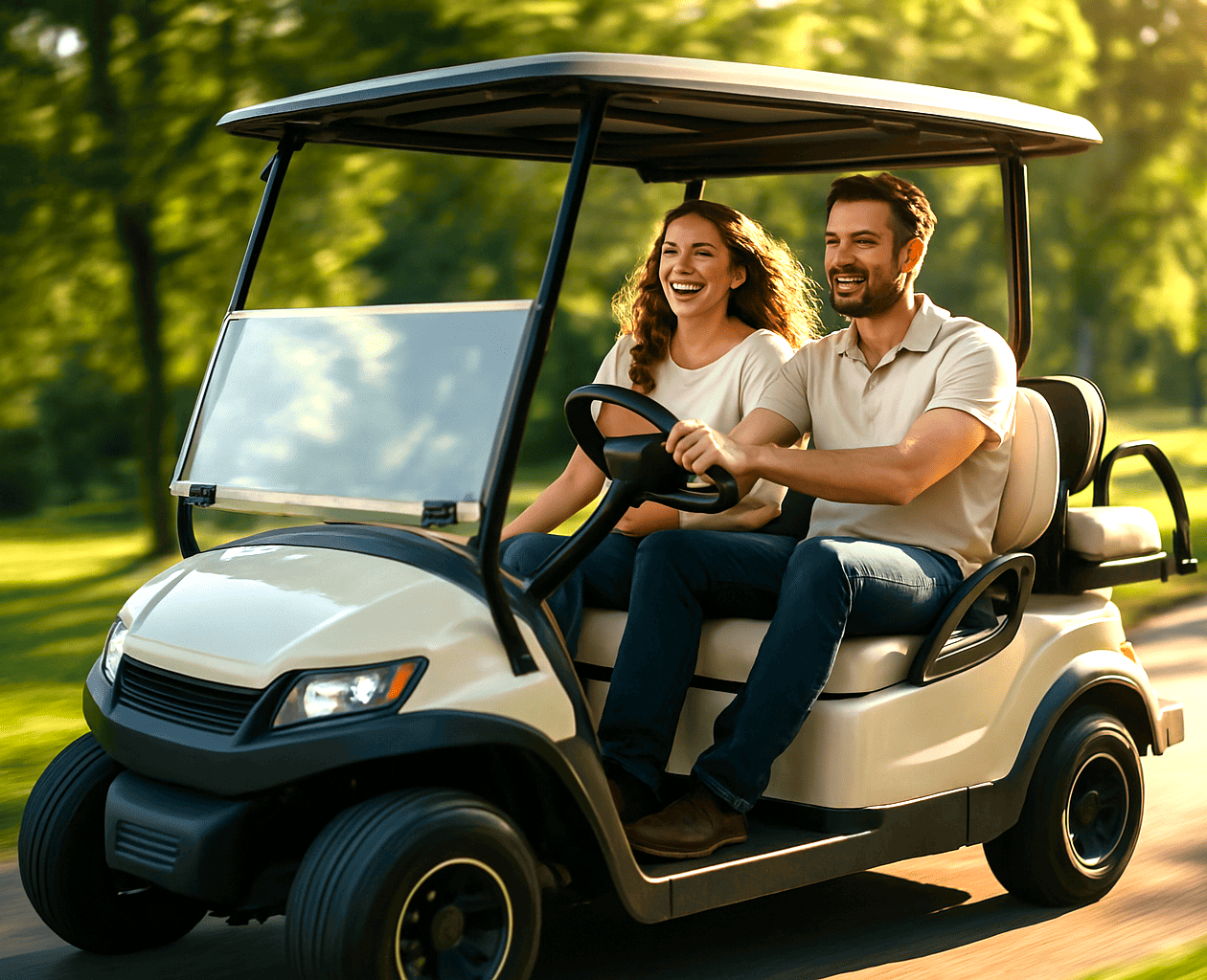 Discover a seamless way to get around. image Smooth rides. Sleek design. Experience a new way of getting around with our cutting-edge golf carts, made for every adventure.