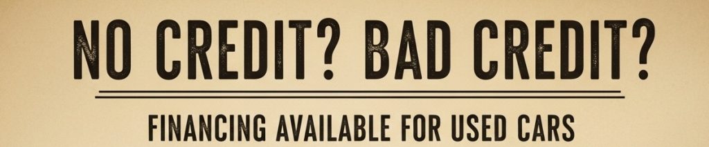 no credit financing
