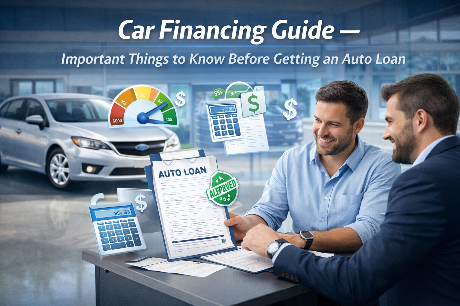 Car Financing Guide - Things to Know Before Getting an Auto Loan
