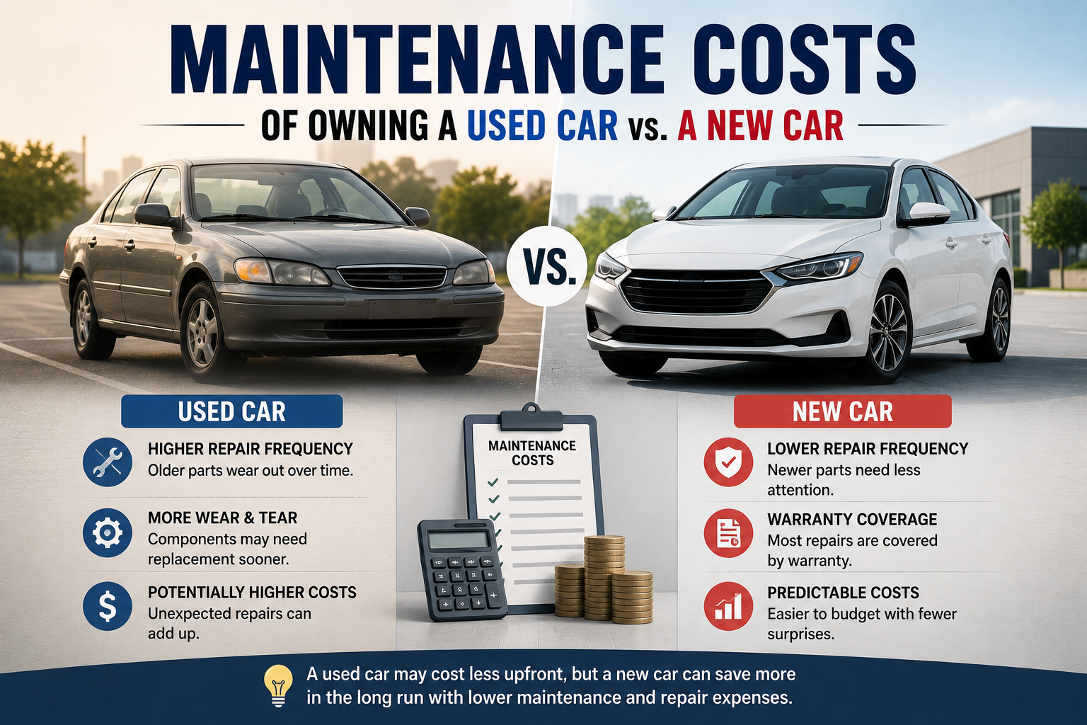 maintenance costs used car vs new car