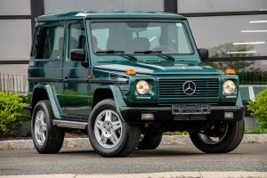 Classic G-Class restoration in a high-gloss green finish