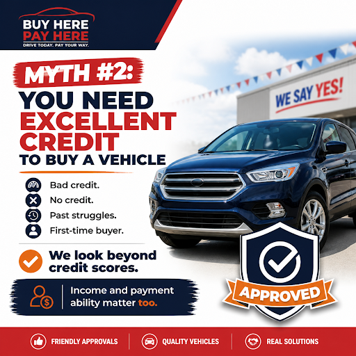 You Need Excellent Credit to Buy a Vehicle