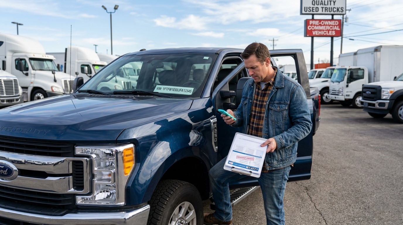 How to check the history of a used truck before buying: inspect the vehicle history report before buying a used truck