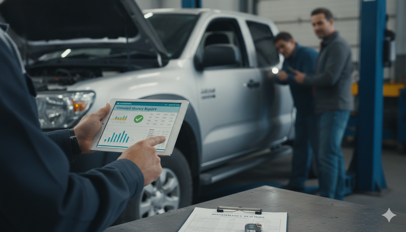 How to Check the Vehicle History Report of a Used Truck Before Buying