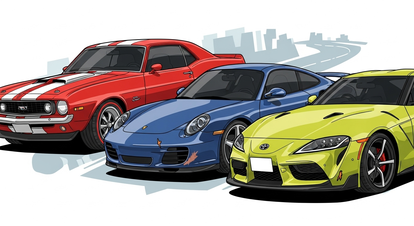 Sports model cars