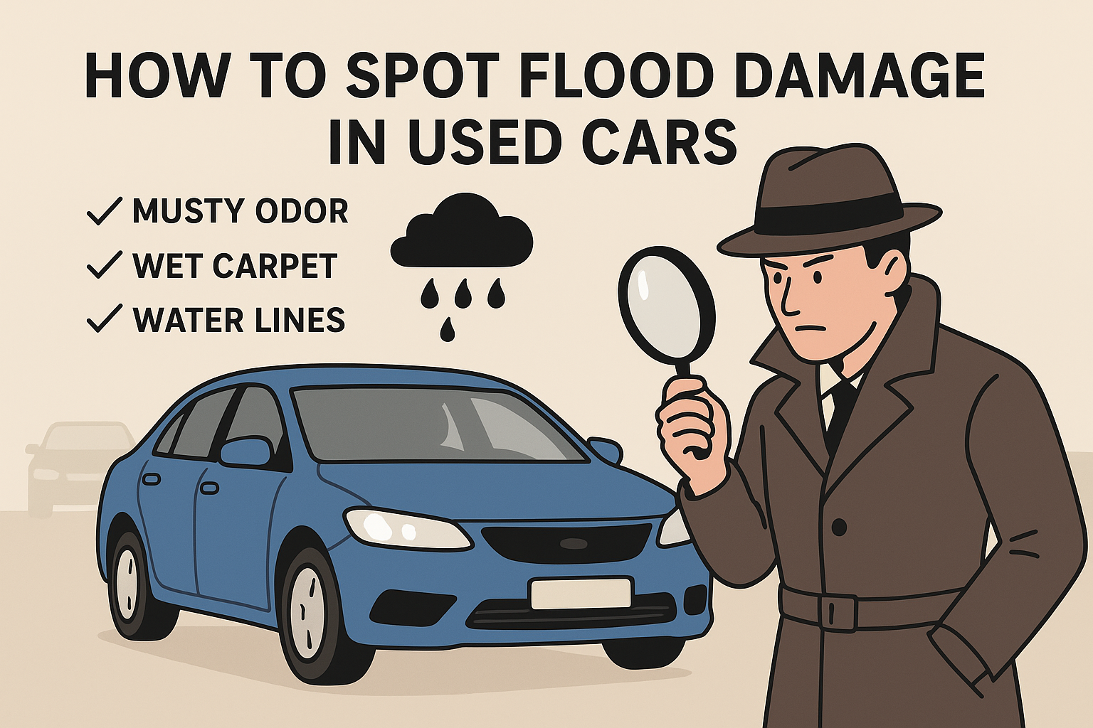 Spot flooded used cars