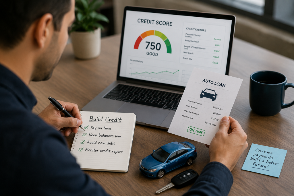 build credit while paying off a car loan
