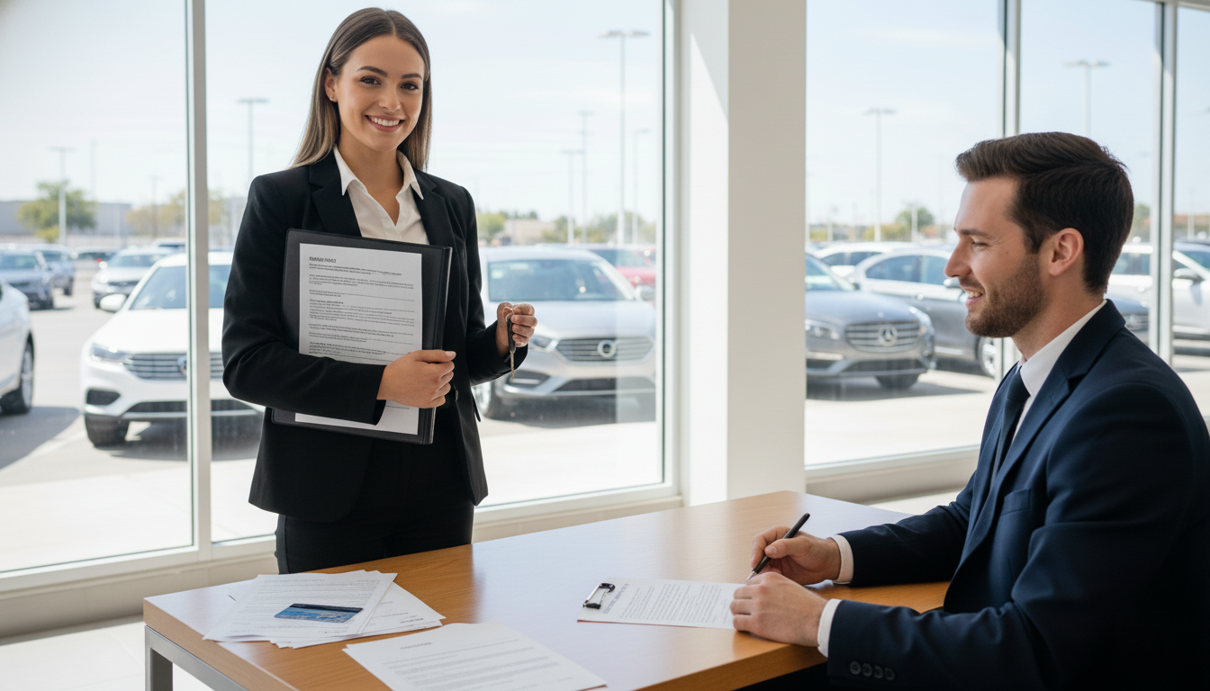 Used Car at a Dealership