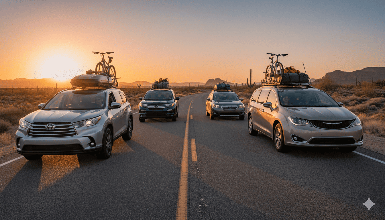Used Family Cars and SUVs for Long Road Trip