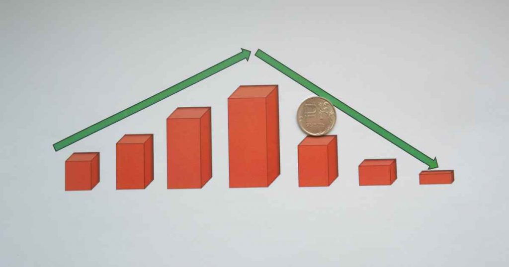 a graph with a coin showing what is car depreciation