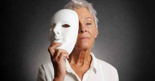 a woman unmasking herself depicting us unveiling the information of buy here pay here's
