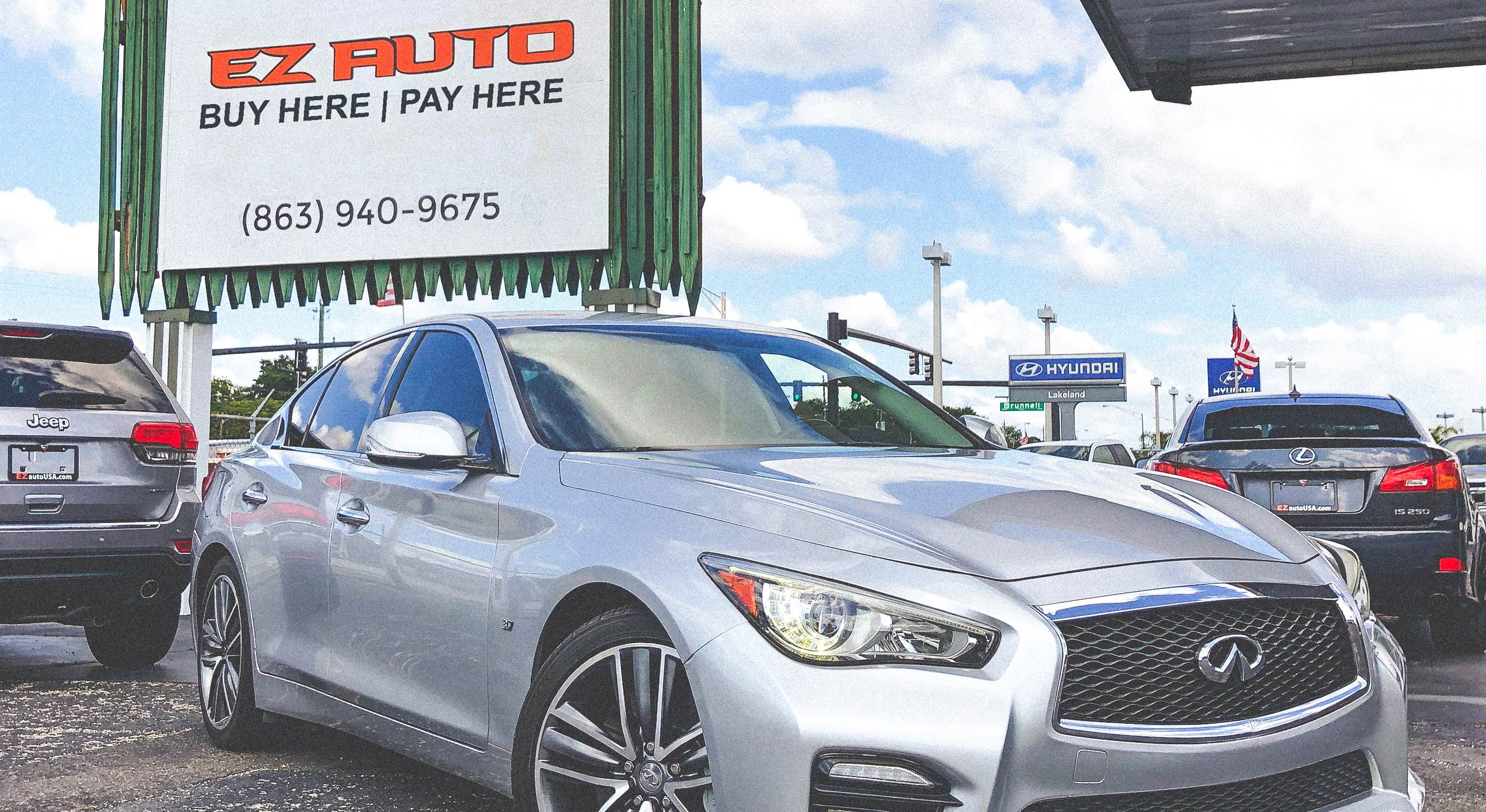 infiniti Q50s financed through our Buy Here Pay Here by EZ AUTO Lakeland. Customer was approved regardless of their credit.