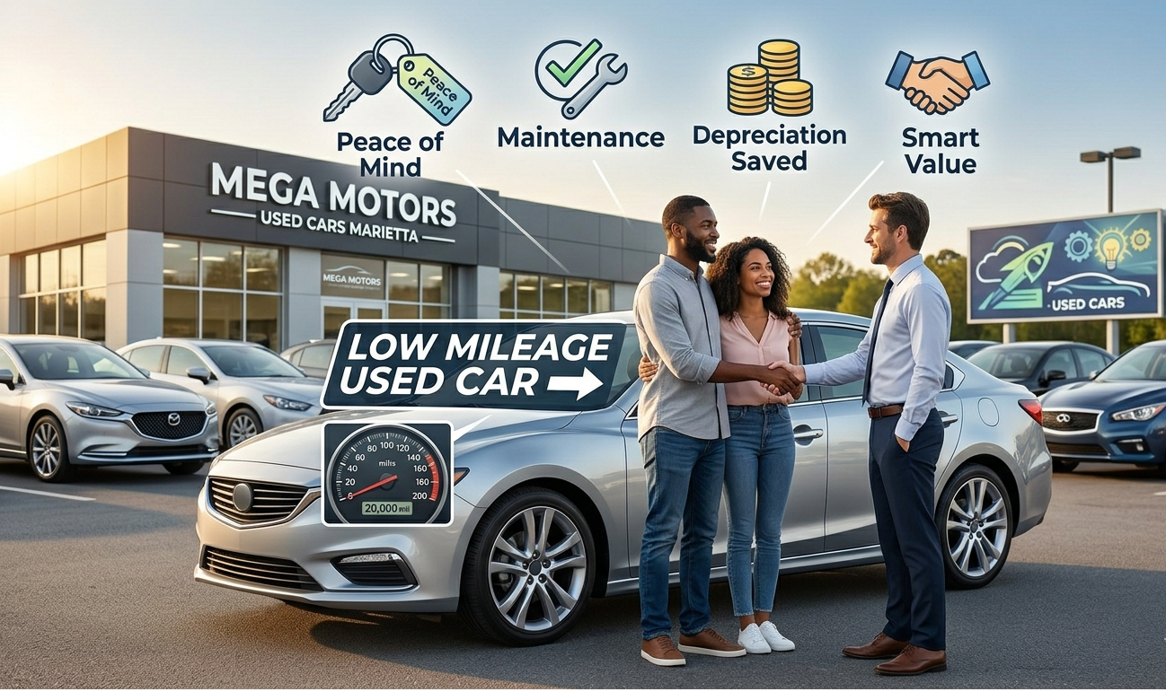 low mileage used cars