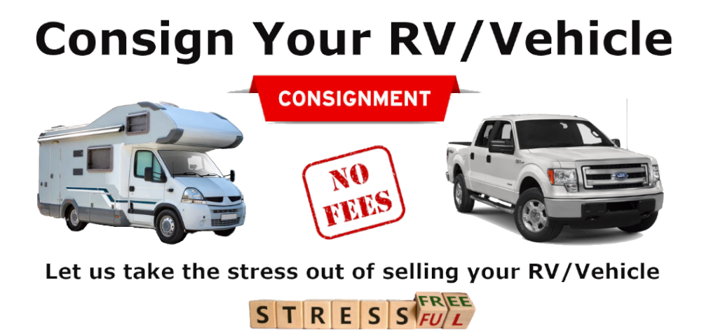 Tired of low-ball offers, Scams or sketchy buyers ? Let us take the stress out of selling your RV or Vehicle.