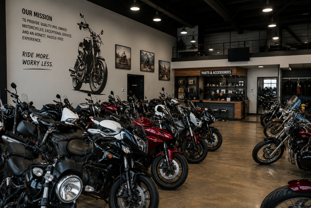 About our used motocycle dealership