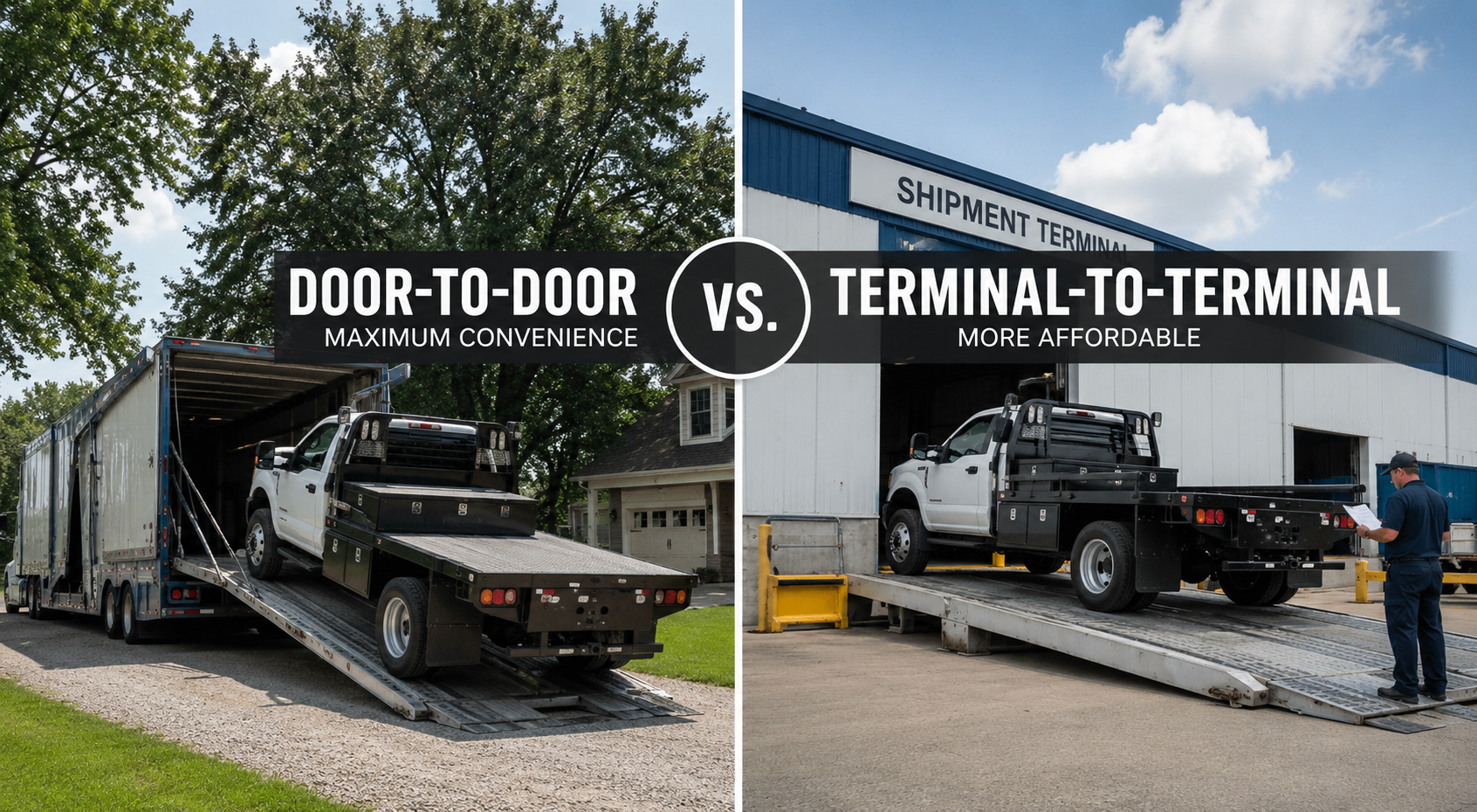Door-to-Door vs. Terminal-to-Terminal Truck Shipping: What's the Difference
