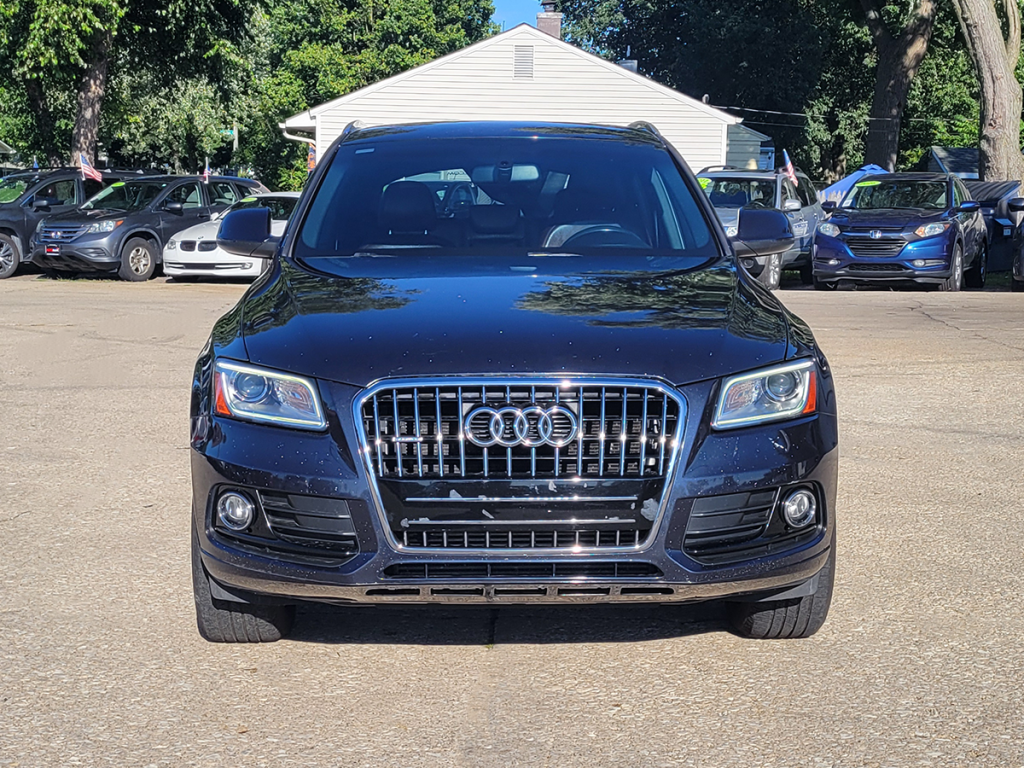 2015 Audi Q5 shown from the front view on the Automax of Indiana lot in Mishawaka, Indiana.