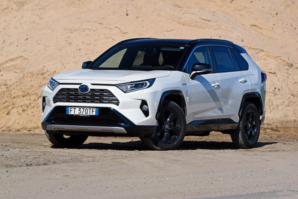 Zdiar, Slovakia - 25th May, 2019: Toyota RAV4 Hybrid on the road. The RAV4 is one of the most popular SUV vehicles in the world.