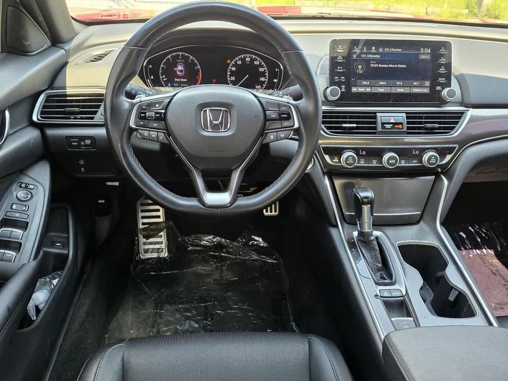 Interior of 2019 Honda Accord Sport Sedan with premium black features in Mobile AL