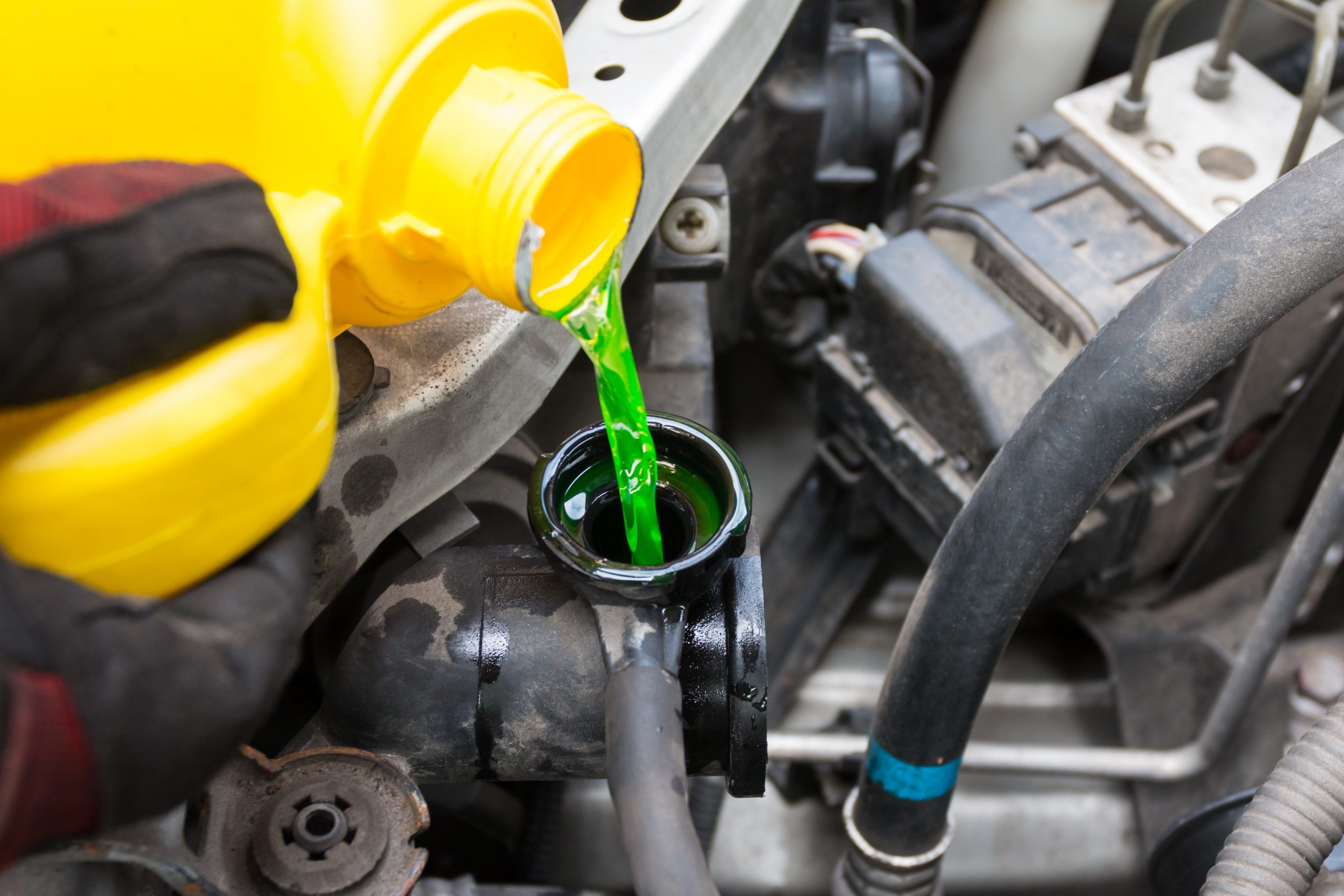 changing-car-fluid-green