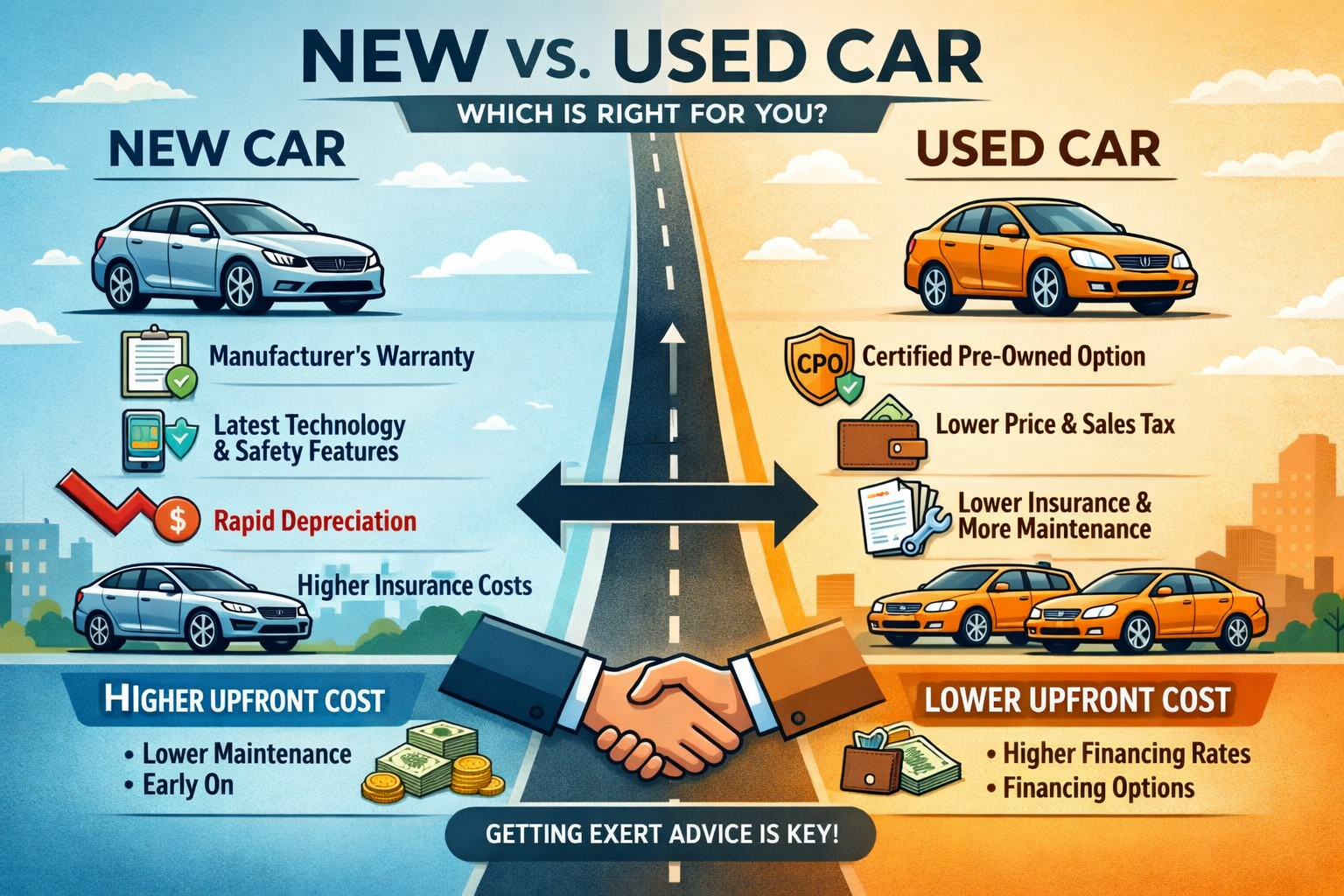 used cars vs new cars