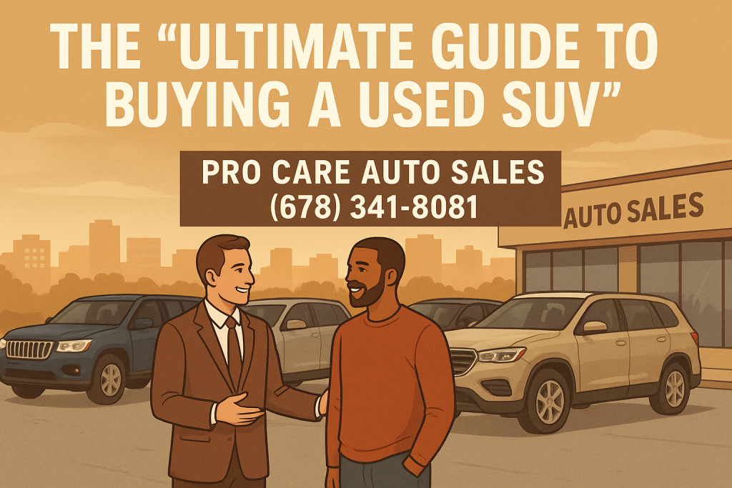 USED SUV BUYING GUIDE intelligence overview