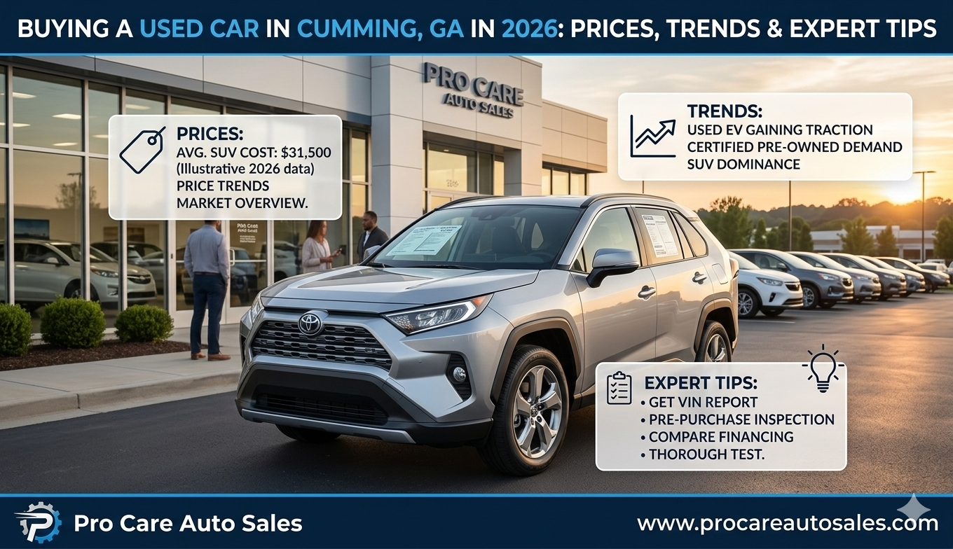 Used car buying guide 2026 in Cumming GA