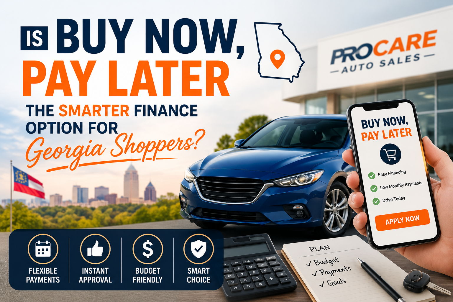 Flexible car financing options in Georgia