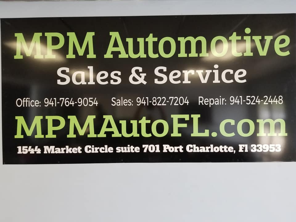 Port Charlotte used Car dealer sign