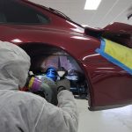 Porsche Undercarriage Cleaning at Intersport Performance Ashburn VA