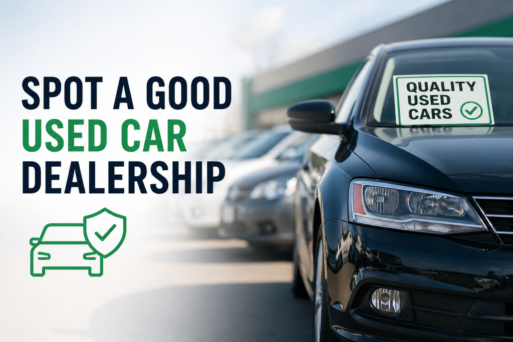 How to Spot a Good Used Car Dealership and Find a Reliable Used Car