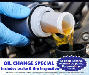 KNB Oil Change Special
